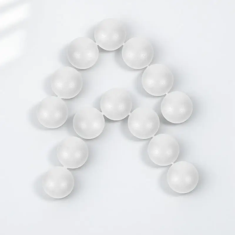 

15Pcs 8Cm Foam Ball Decorations White Polystyrene Craft Balls for DIY Painting Decoration Wedding Festival Ornament Projects