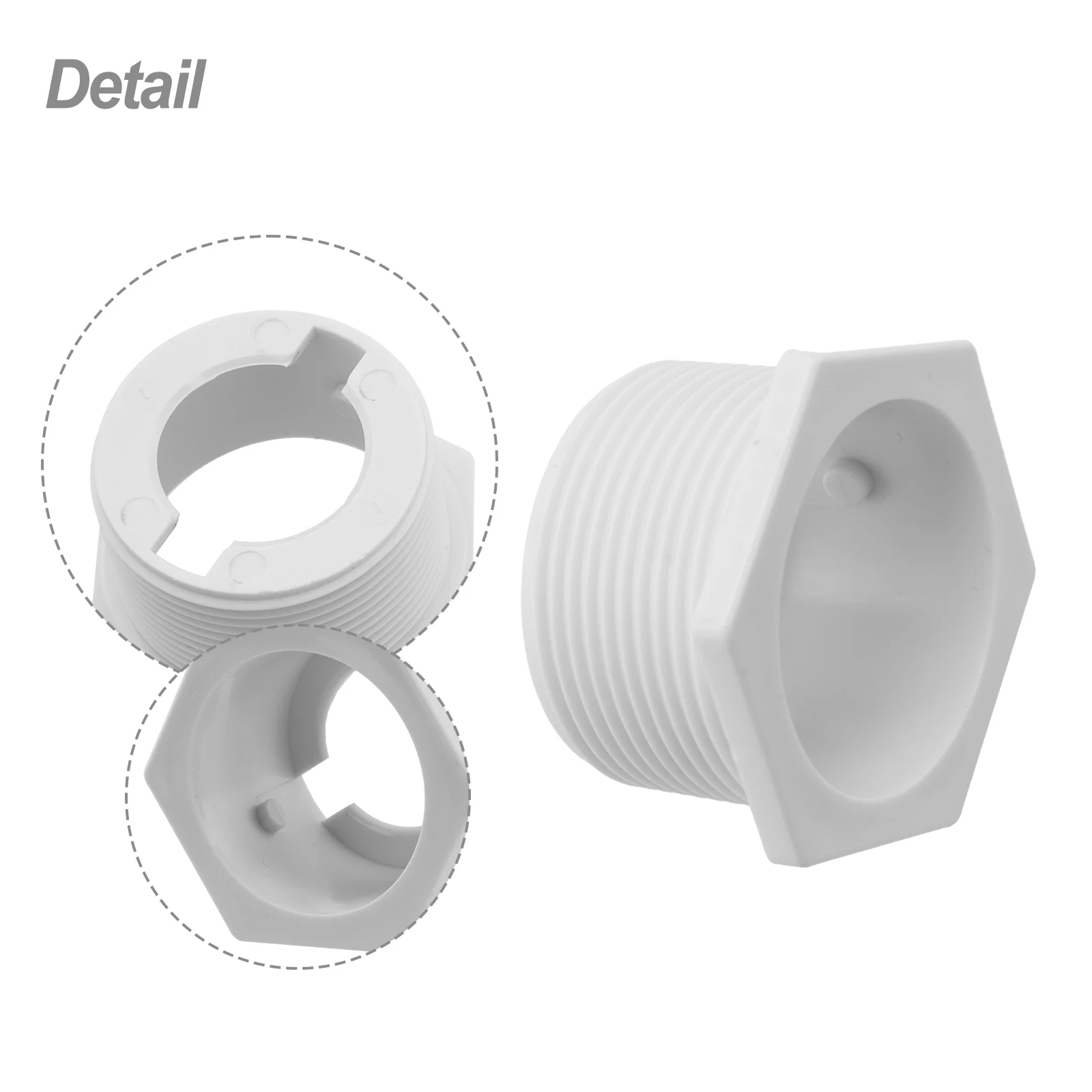 Wall Mount Hex Head Fitting for Polaris Pool Cleaners Replaces Damaged or Worn 6-500-00 Fittings on Models 480 380 360 280 180
