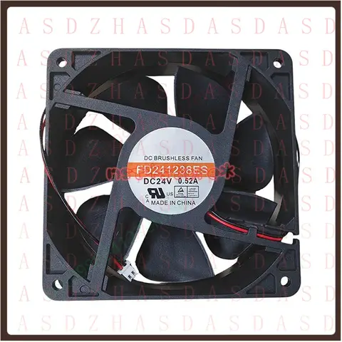 Z  1 Pc. New for FD241238ES Cooling Fan 12038 DC24V 0.52A 12CM 2Pin