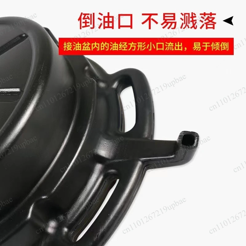 Thickened Plastic Automotive Oil Drip Pan, Waste Oil Receiving Tray and Hardware Parts Cleaning Basin for Auto‑Repair