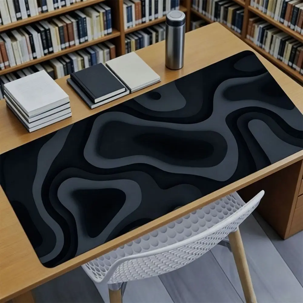 Professional Gaming Topographic Shape Gaming Mouse Pad Anti-Slip Wear-Resistant Office Keyboard Desk Mat Keyboard Pad Office Use