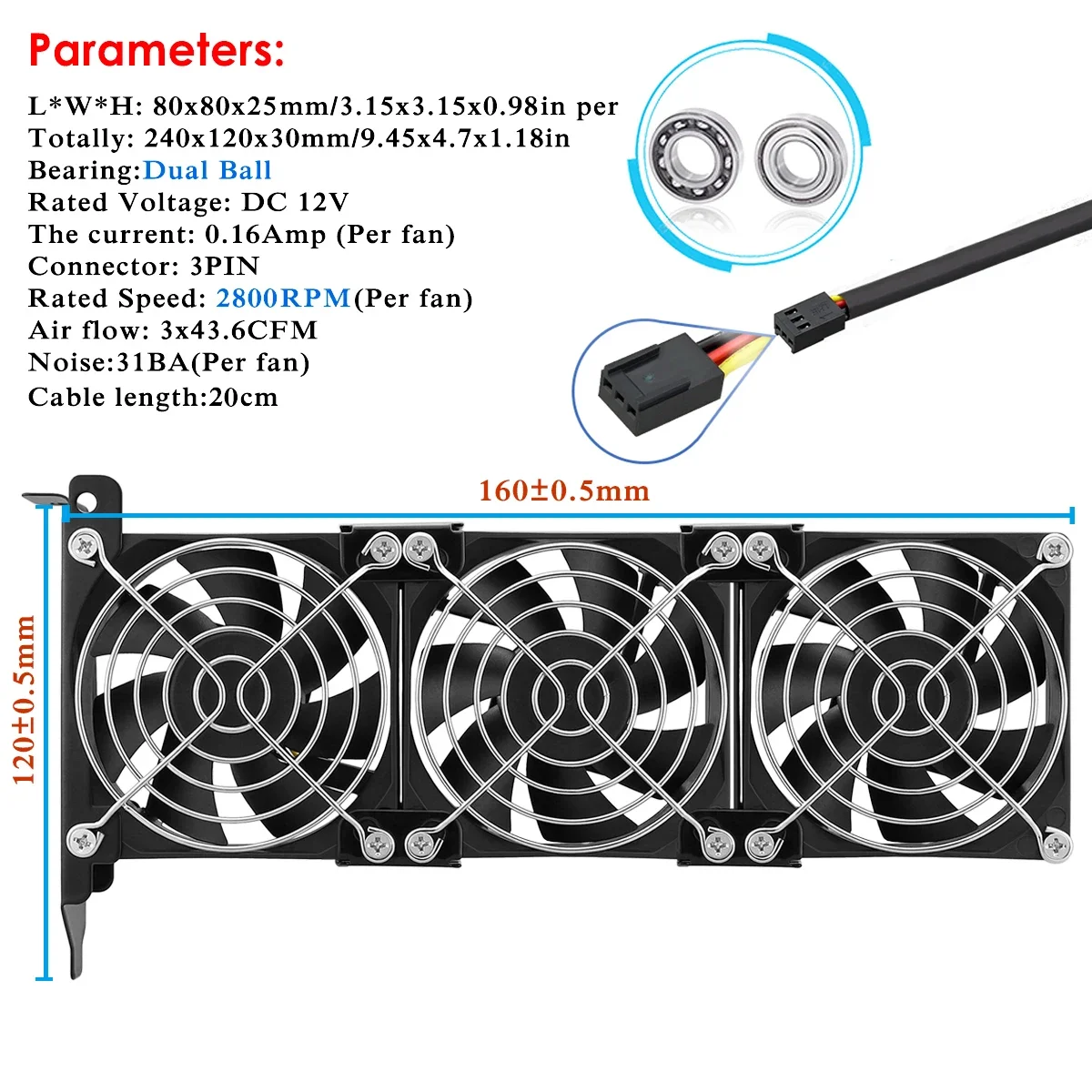Variant: 8CM Triple 2800RPM