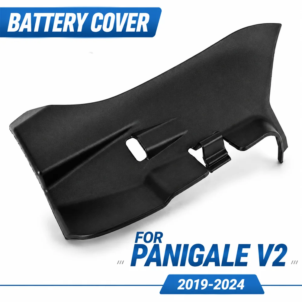 Motorcycle Under Seat Battery Cover Protective Plate Black Plastic Replacement Cover For Ducati Panigale V2 Accessories