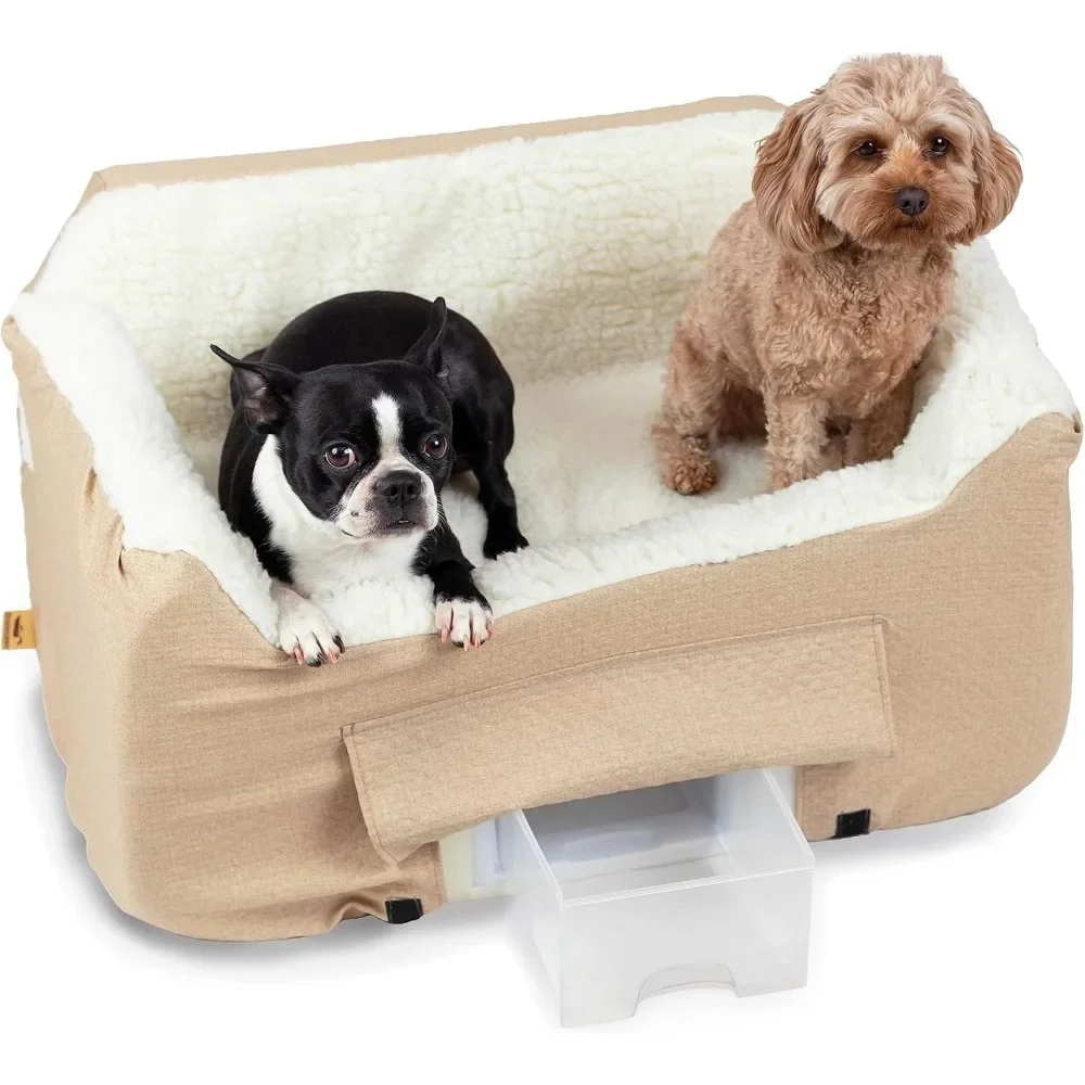 

Dog Car Seat with Storage Tray: Dog Booster Car Seat, Medium-sized Dog, Pet Car Seat, Detachable and Washable Cover