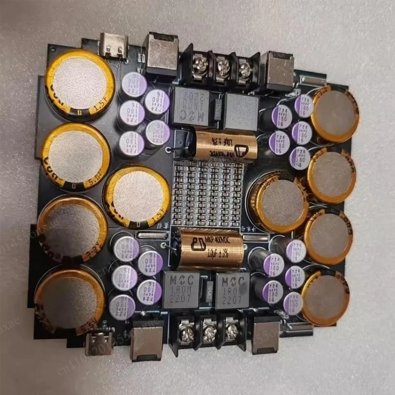 V2 Flagship HIFI Power Purification Processor Aluminum Alloy Shell DC2.1 DC2.5 Port Noise Filter for Audio System