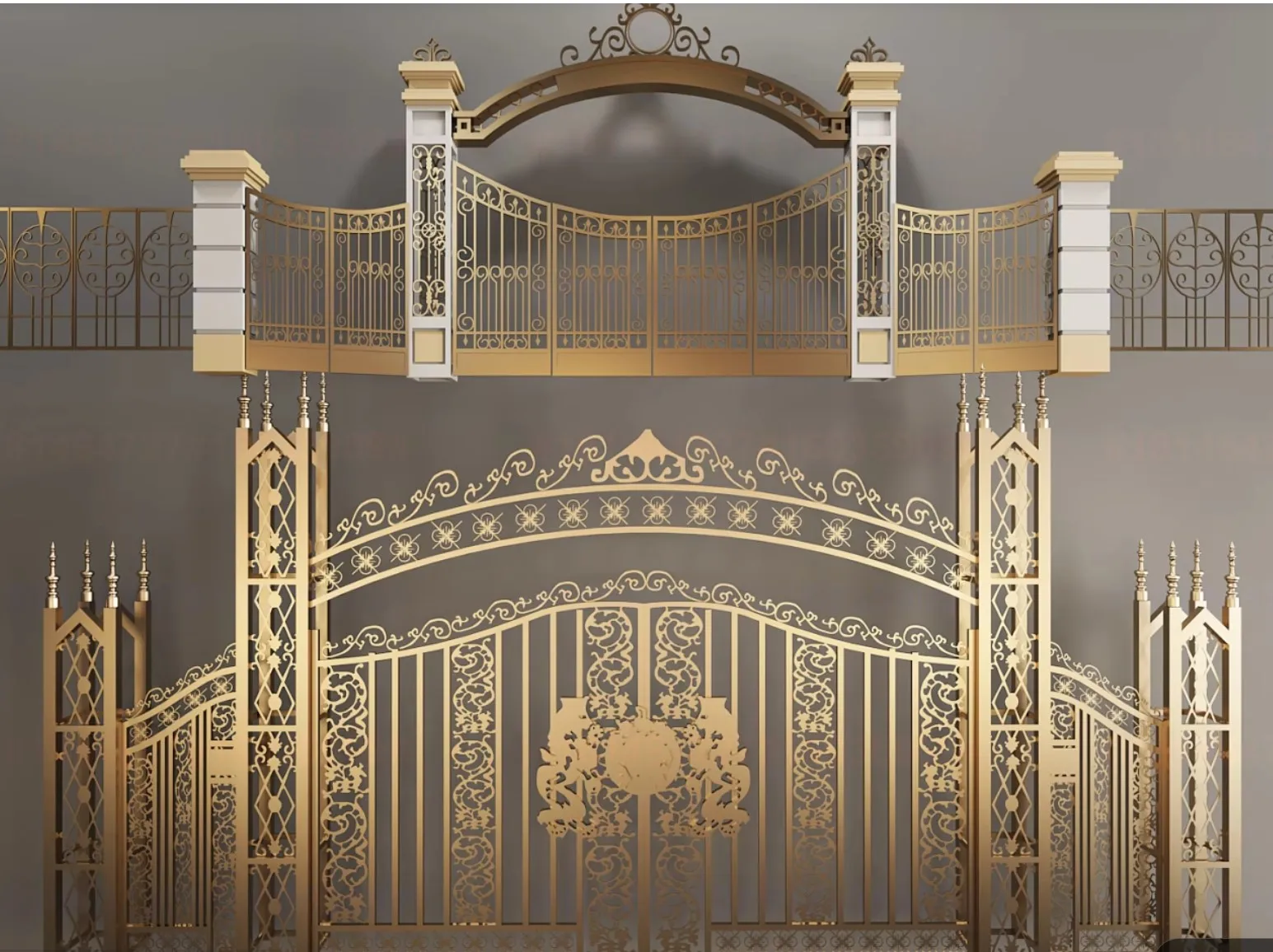Luxury Home Garden Wrought Iron Gates Driveway Gate Designs