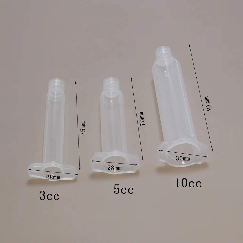 EFD 3CC 5CC 10CC 30CC 50CC Red Transparent Black Dispens Plastic Industrial Syringe Barrel Liquid Dispenser Adhesive Container