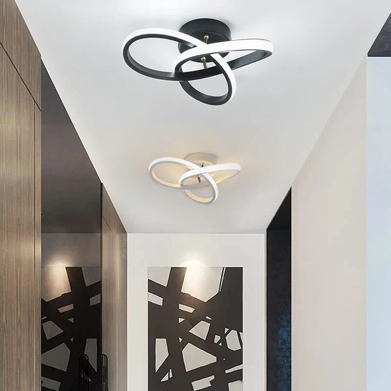 

Современный минималистичный светодиодный трехцветный потолочный светильник для спален, гостиной, гардероба, светильников