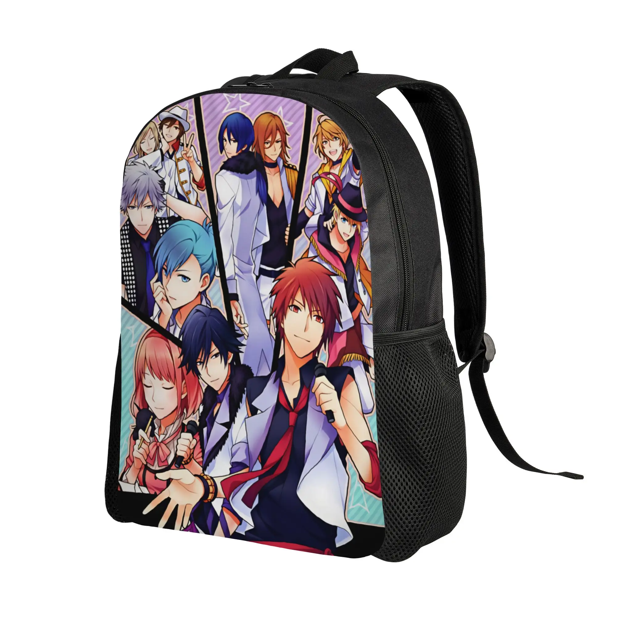 U-Uta no Prince-sama Hijirikawa Masato   Backpack  Workout Backpacks Unisex Colorful Large High School Bags Modern Rucksack