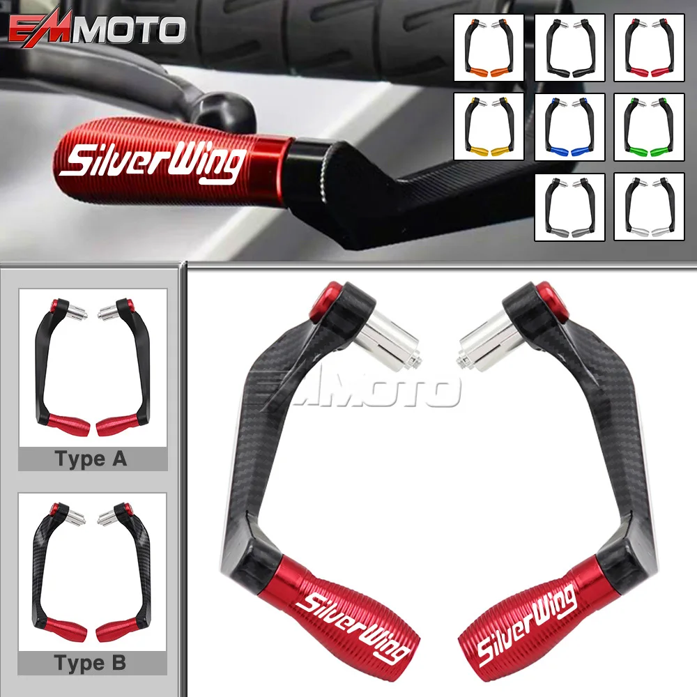 For HONDA SILVER WING Silver Wing Motorcycle Accessories Aluminum 22mm Handlebar Brake Clutch Levers Handle Bar Guard Protector