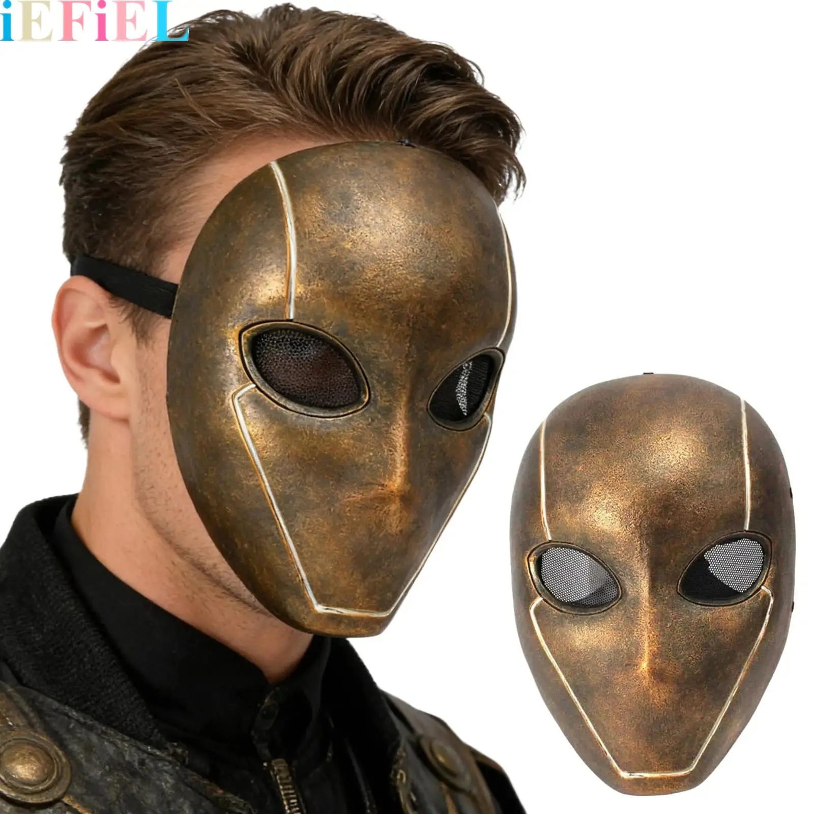 

Adult Warrior Role Play Mask Home Decoration for Halloween Masquerade Carnival Theme Party Costume Ball
