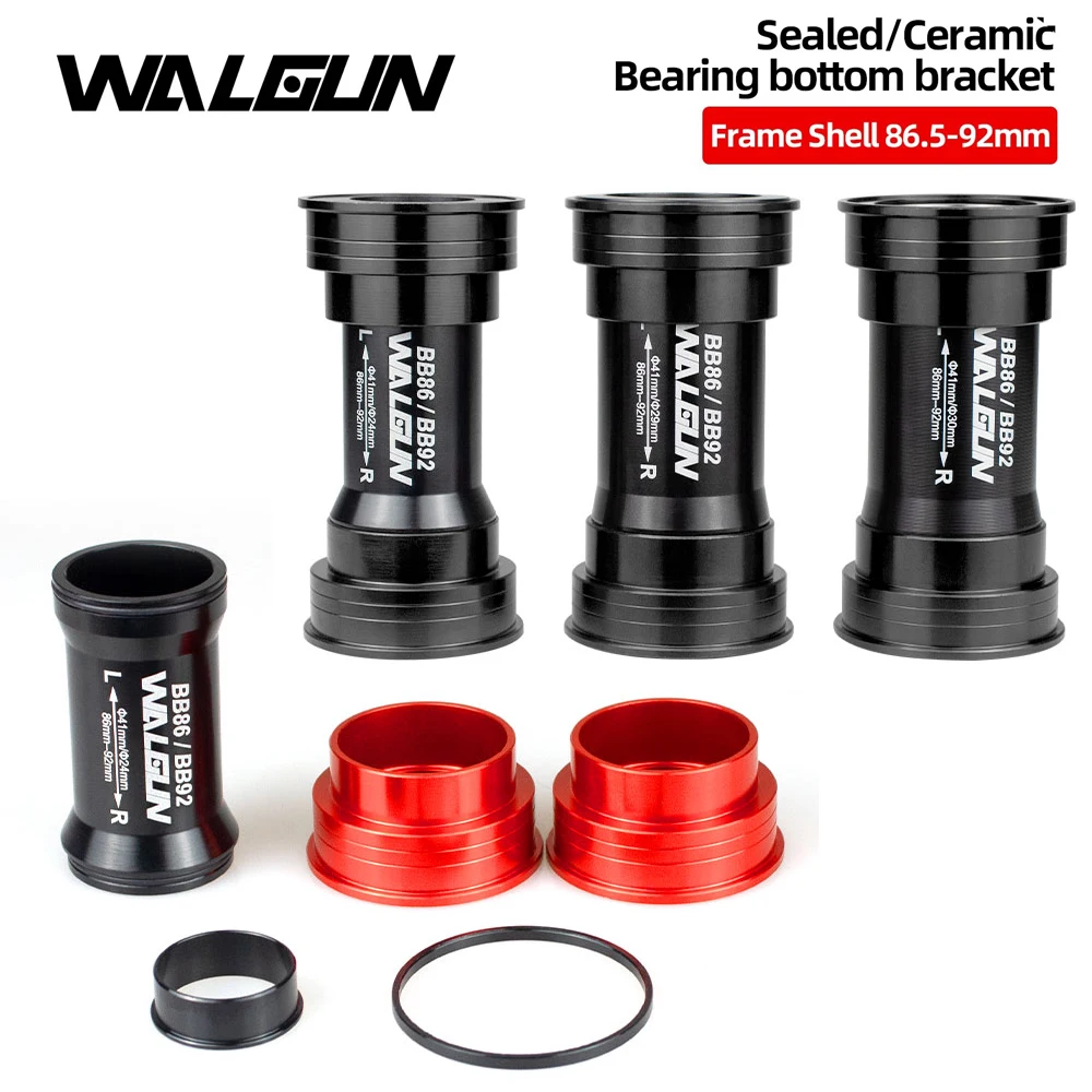 

Walgun BB86 BB92 Press Fit Bicycle Bottom Brackets MTB Road Bike Ceramic Bearing BB for Shimano SRAM Crankset Bike Accessories