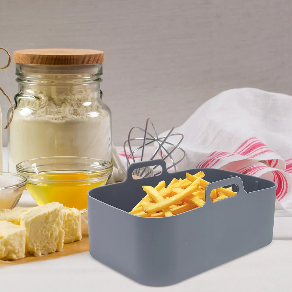 

2Pcs Reusable Silicone Air Fryer Liner Non-Stick Heat-Resistant Basket Mat for Chicken Wings Chips Bread Snacks Washable Kitchen