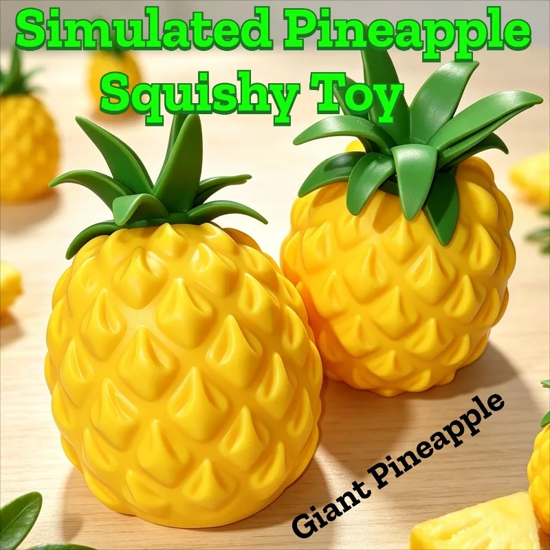 Jumbo Pineapple Squishy Slow Rising Soft Squeeze Fidget Toy to Relieve Stress and Anxiety Suitable for Home and Office Use