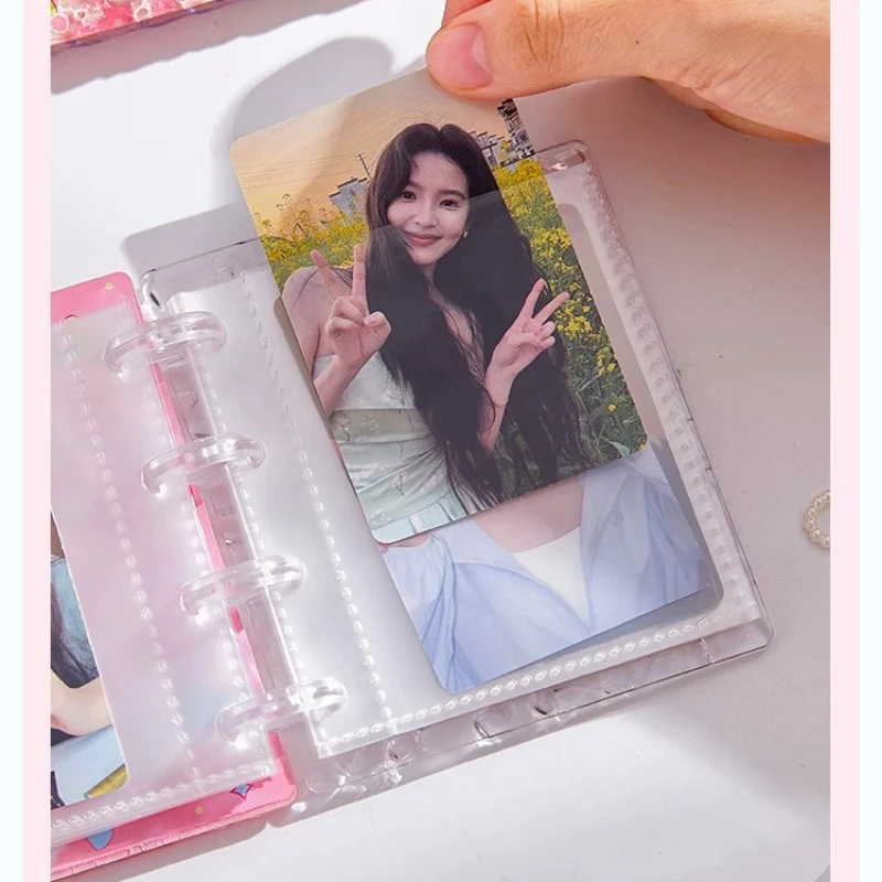 Detachable Loose Leaf Photocard Binder 3 Inch Gradient Acrylic Water Ripple Kpop Idol Holder Collect Book