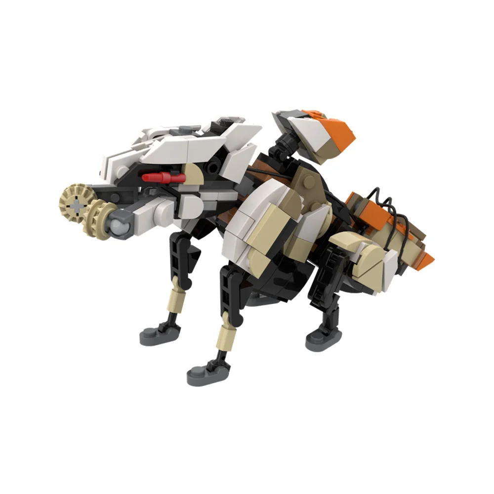 Gobricks moc jogo horizões scrapper blocos de construção modelo monstro papéis tijolos montado brinquedo para crianças presente