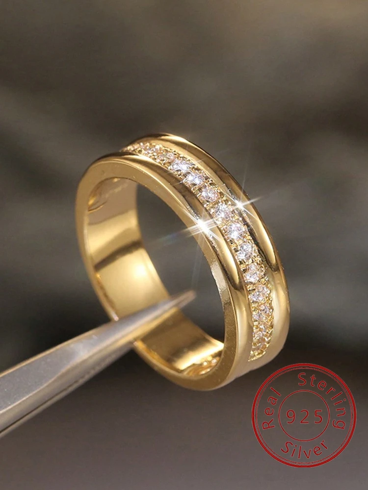 

925 Sterling Silver Fashion Personalized Gorgeous Advanced Ring For Women Engagement Wedding Luxury High Quality Fine Jewelry