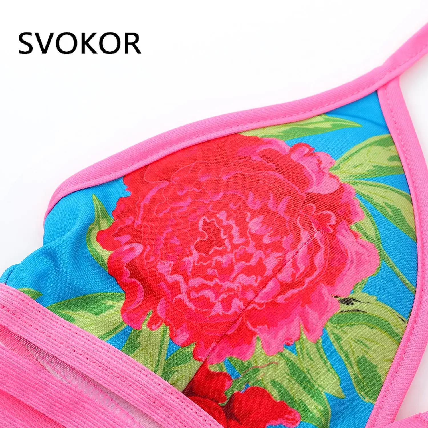 SVOKOR Print Women Bra Sexy Beautiful Back Fitness Underwear Elastic Slim Crop Top Elastic Vest Female Casul Fashion Wear