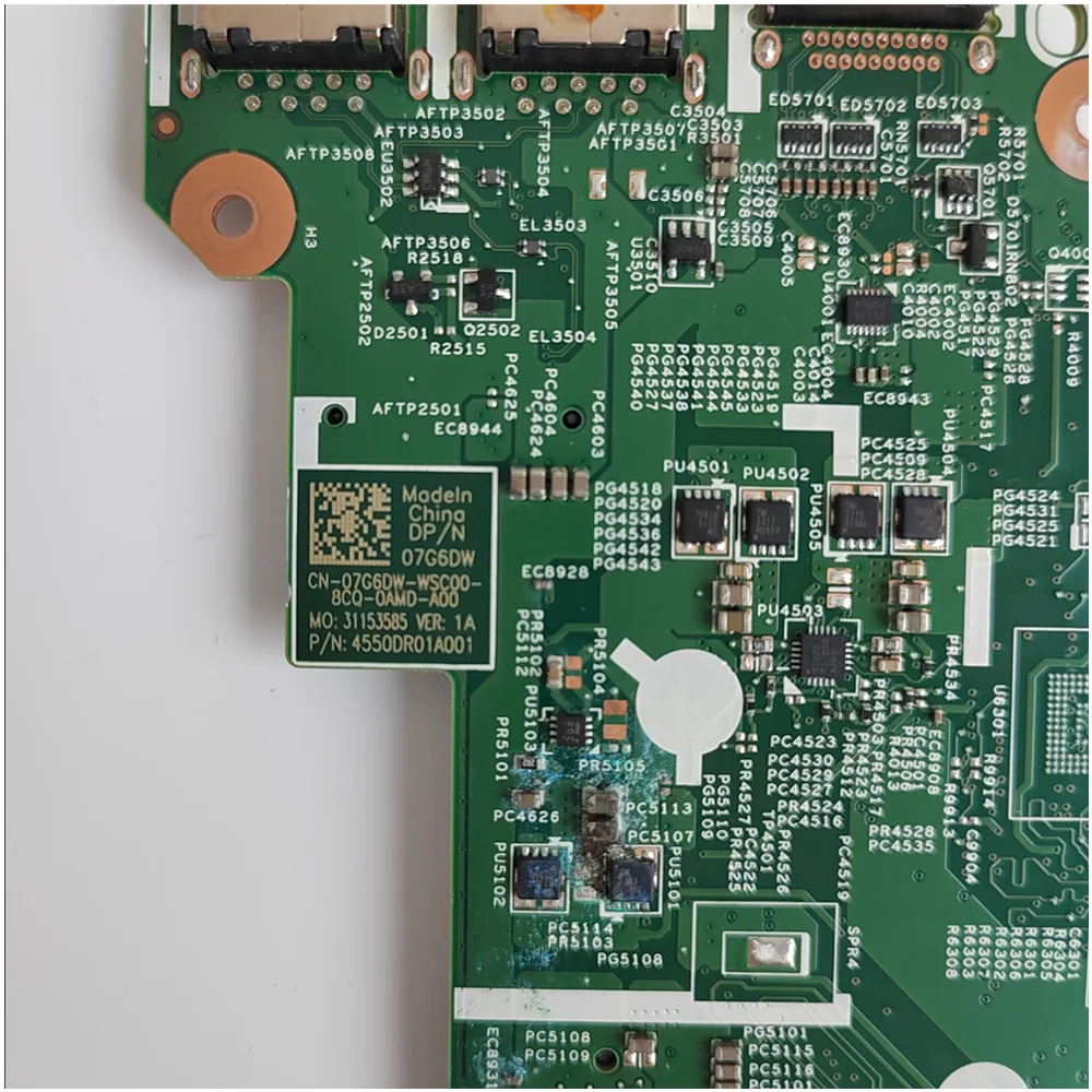 17831-1 dla Dell Inspiron 3573 płyta główna laptopa procesor N5000/N4000 CN-04N9GT 4N9GT 7G6DW 07G6DW 100% test OK