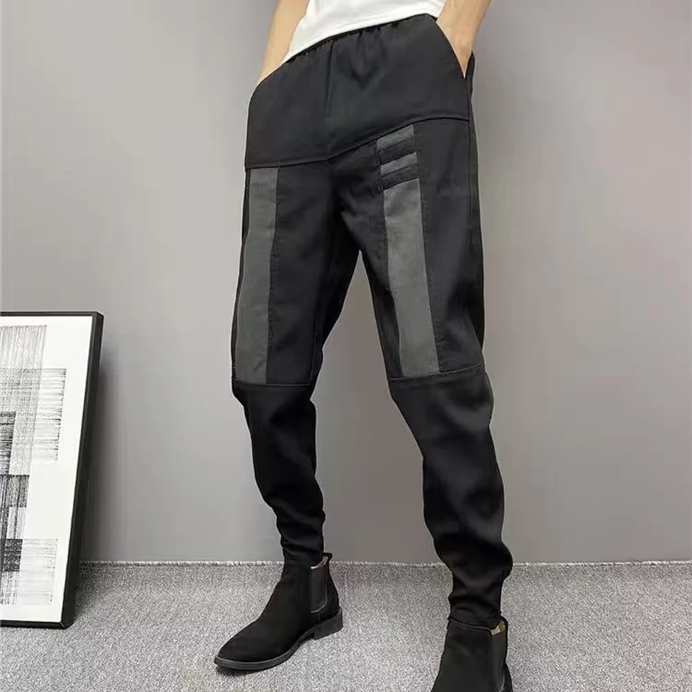 Spring Autumn Golf Hip Hop Streetwear Elastic Designer Men Sportswear Baggy Jogging Korean Fashion Training Black Cargo Pants