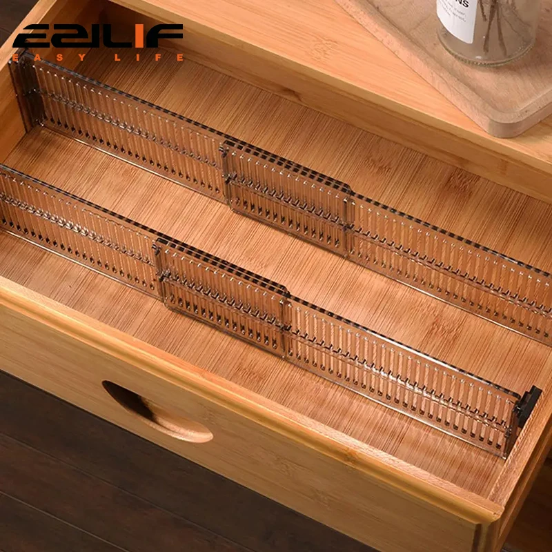 Plastic Drawer Divider 5sets, Home Drawer Storage Dividers, Drawer Dividers For Storage And Organization, Free Combinatio