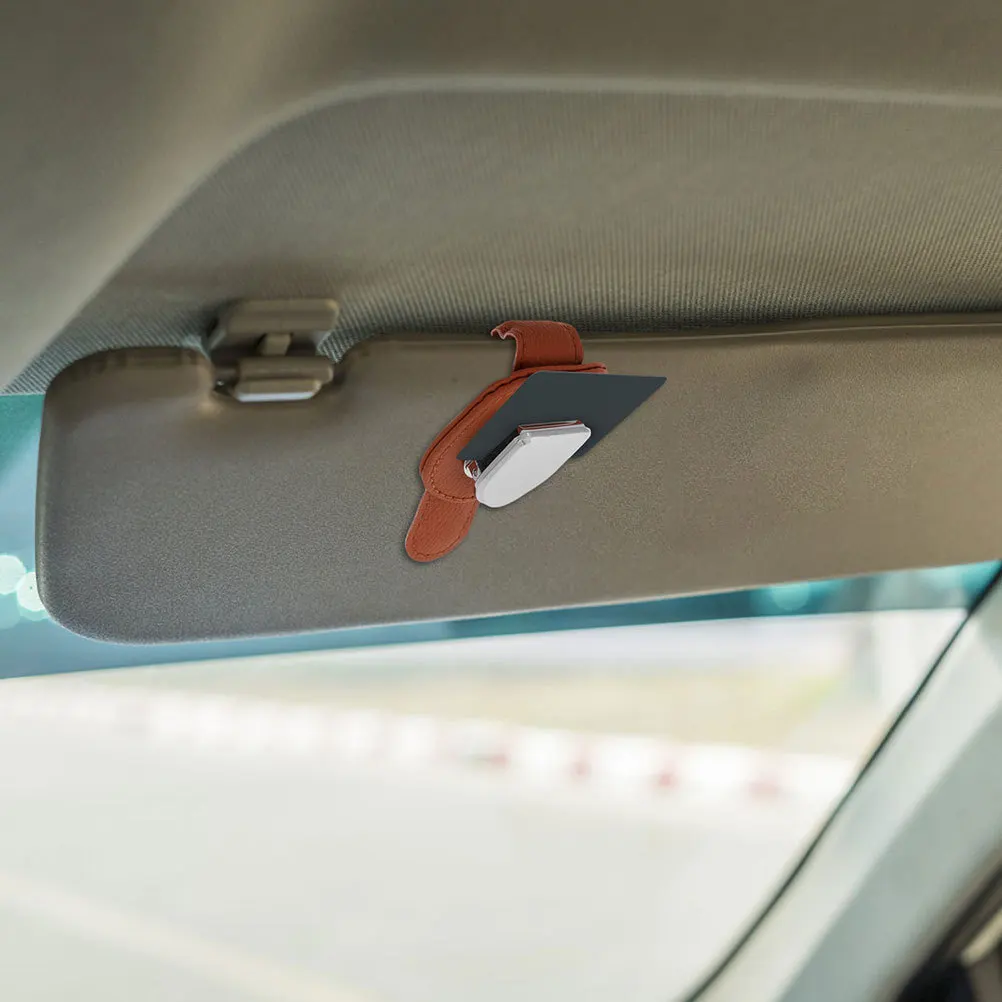 

2Pcs Car Visor Clip Sunglass Holder Multifunctional Car Eyeglasses Mount Organizer Cards Clip Automotive Interior Accessories