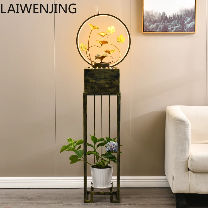 

HLZ flowing water ornament modern light luxury European entrance living room TV cabinet floor decoration