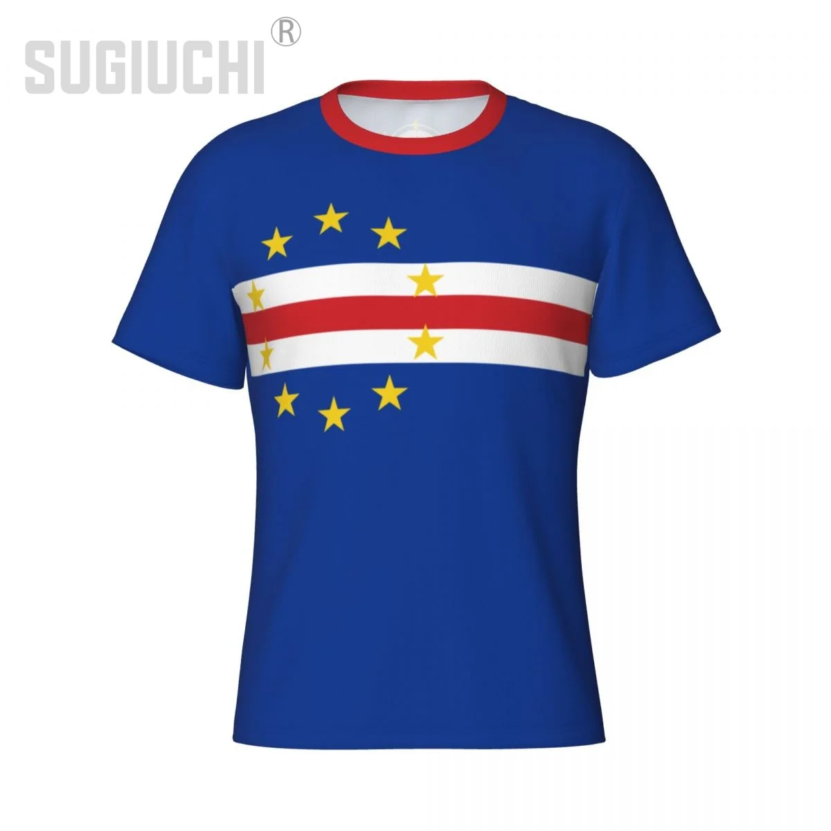 Tight Sports T-shirt Cape Verde Flag Cape Verdean 3D For Men Women Tees jersey Clothes Soccer Football Fans Patriotic T shirt image 4