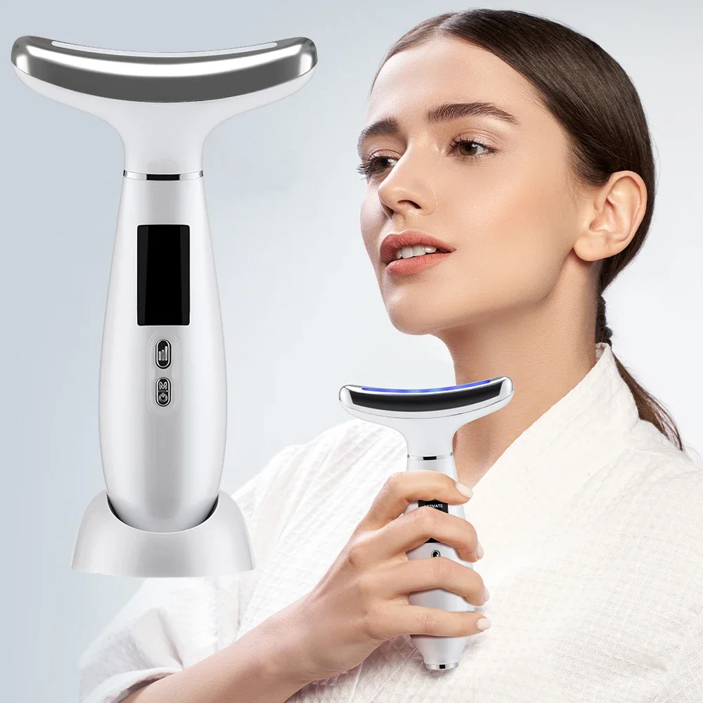 Hals Schönheit Gerät Eis Kompresse Gesicht Massagegerät Hals Hebe Maschine Hautpflege Verdünnt Hals Linien Schrumpfen Poren Anti Falten