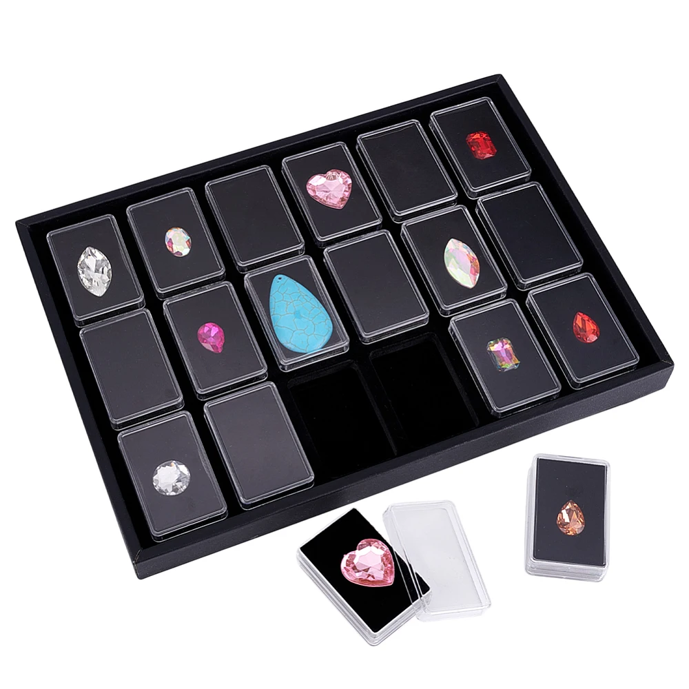 18-gem-holder-with-case-22x14-inch-square-storage-box-display-case-gems-organizer-display-box-with-foam-for-collectibles