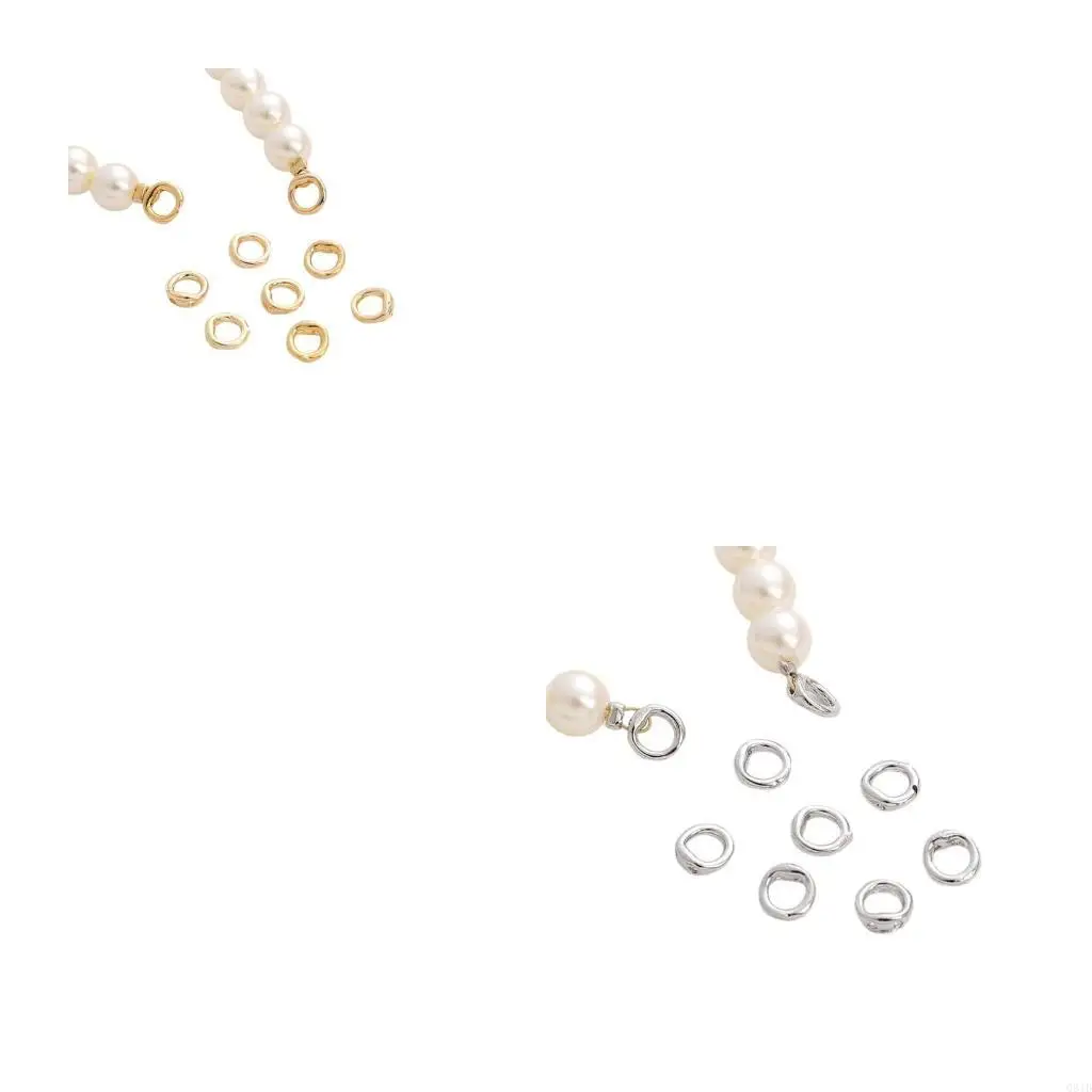 

Sophisticated Craft Rings Connector Rings with Two Holes for Jewelry Assembly