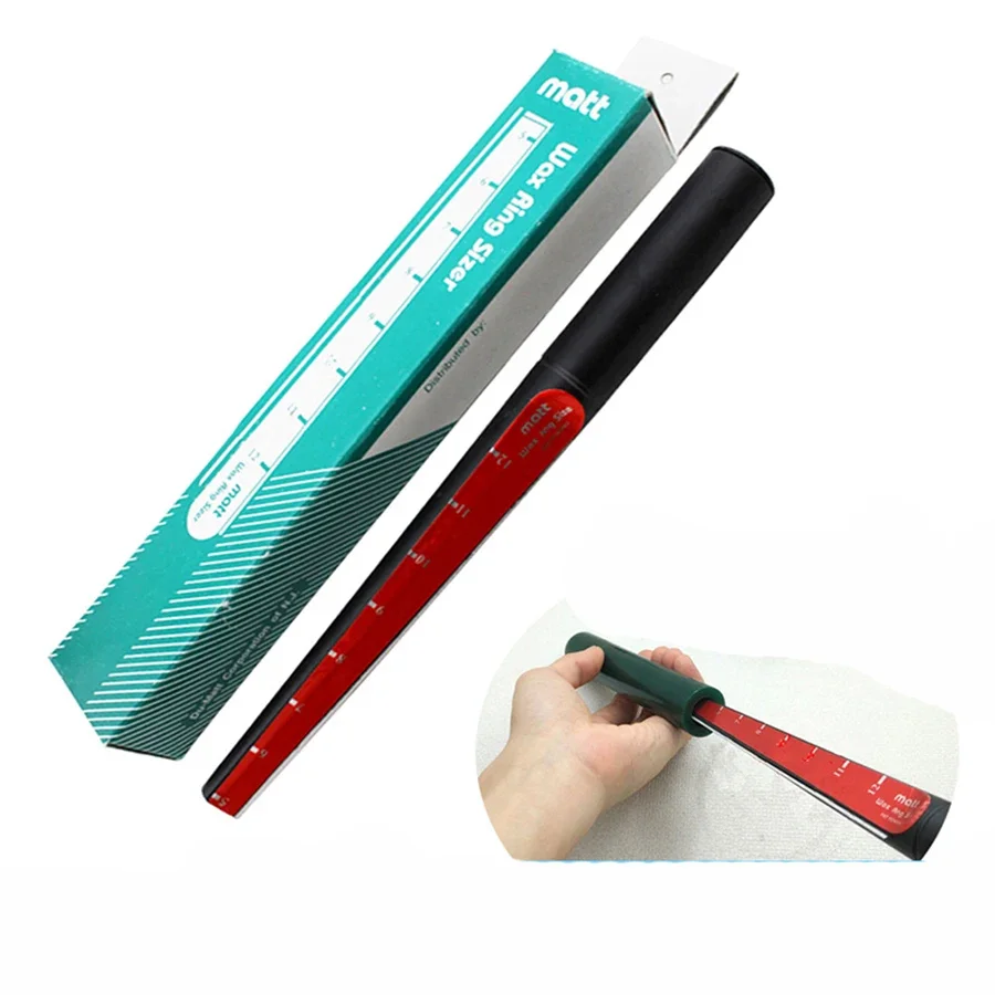 Wax Carving Tools with Wax Tube Knife Ring Sizer Precision Hole Enlarger and Measuring Stick for DIY Jewelry Wax Ring Making