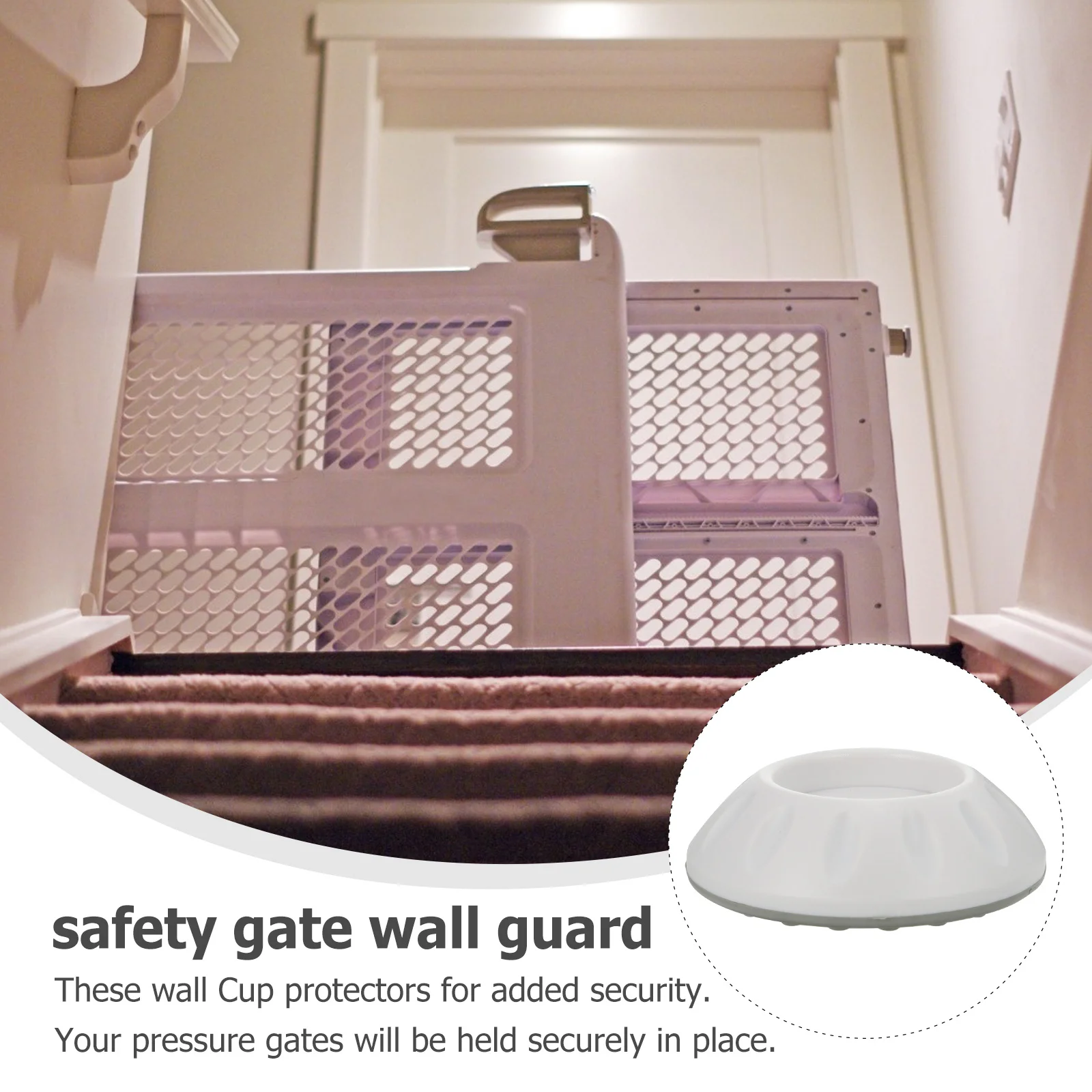 

5Pcs Child Safety Door Fence Accessories Wall Bumper Guard Protection Durable ABS Rubber Material Gate Wall Protector