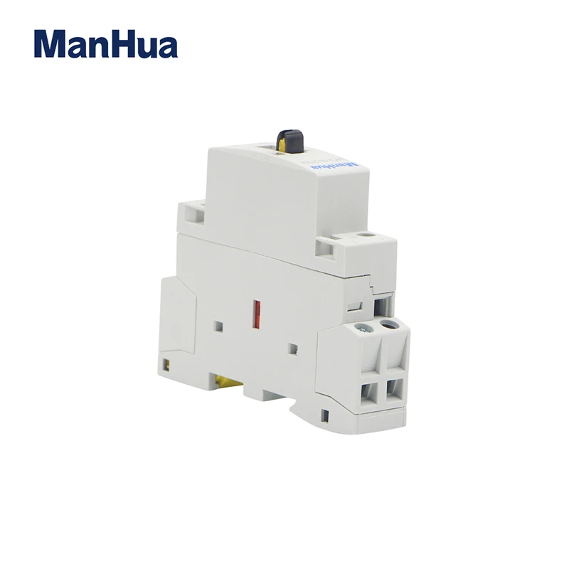 ManHua MCH8-25M 2P 25A 220V/230V 50/60HZ Din rail Household ac Modular contactor with Manual Control Switch