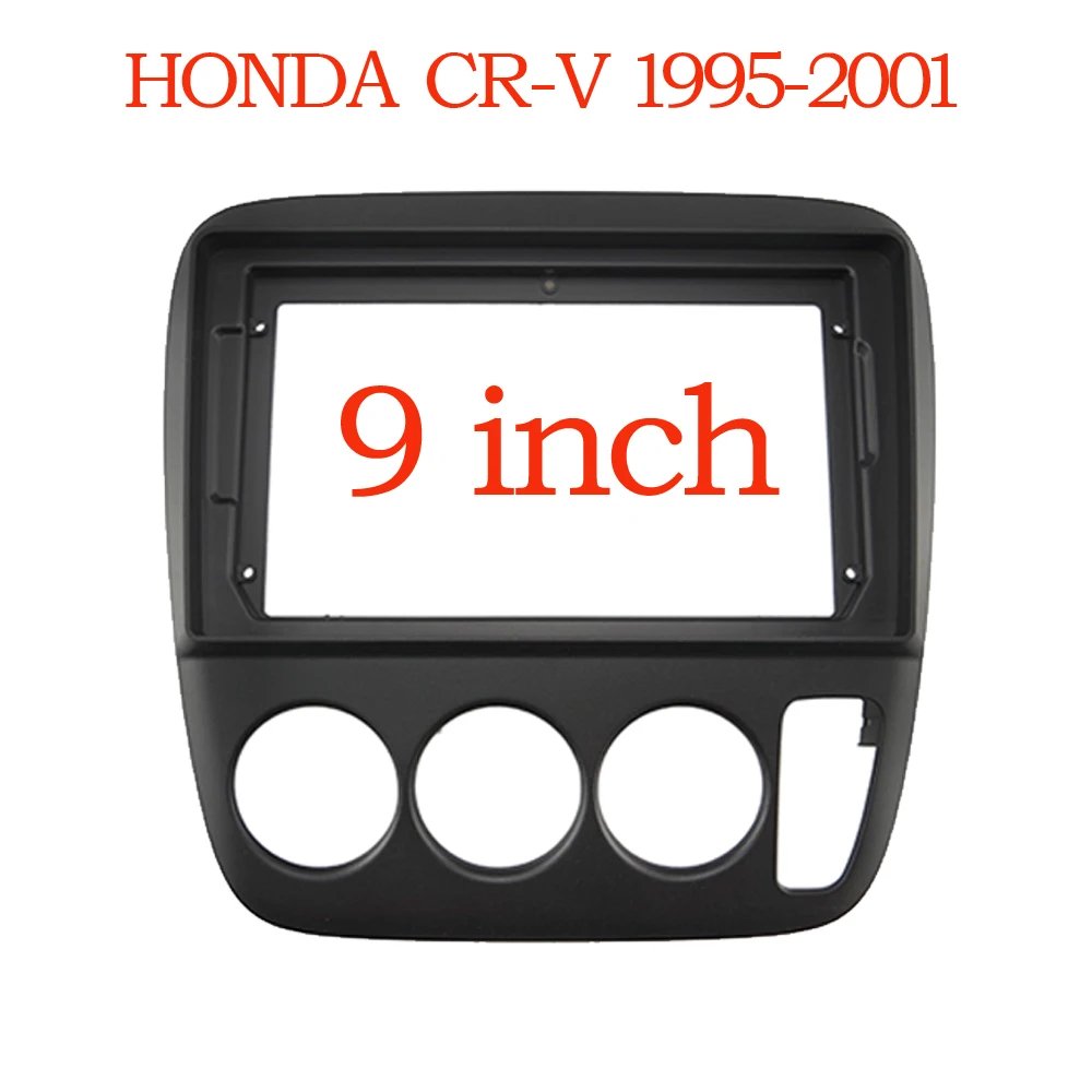 HAOCHEN 2DIN 9 Inch Car Frame Fascia Adapter For Honda CRV C-RV 1995-2004 Android Radio Dash Fitting Panel Kit