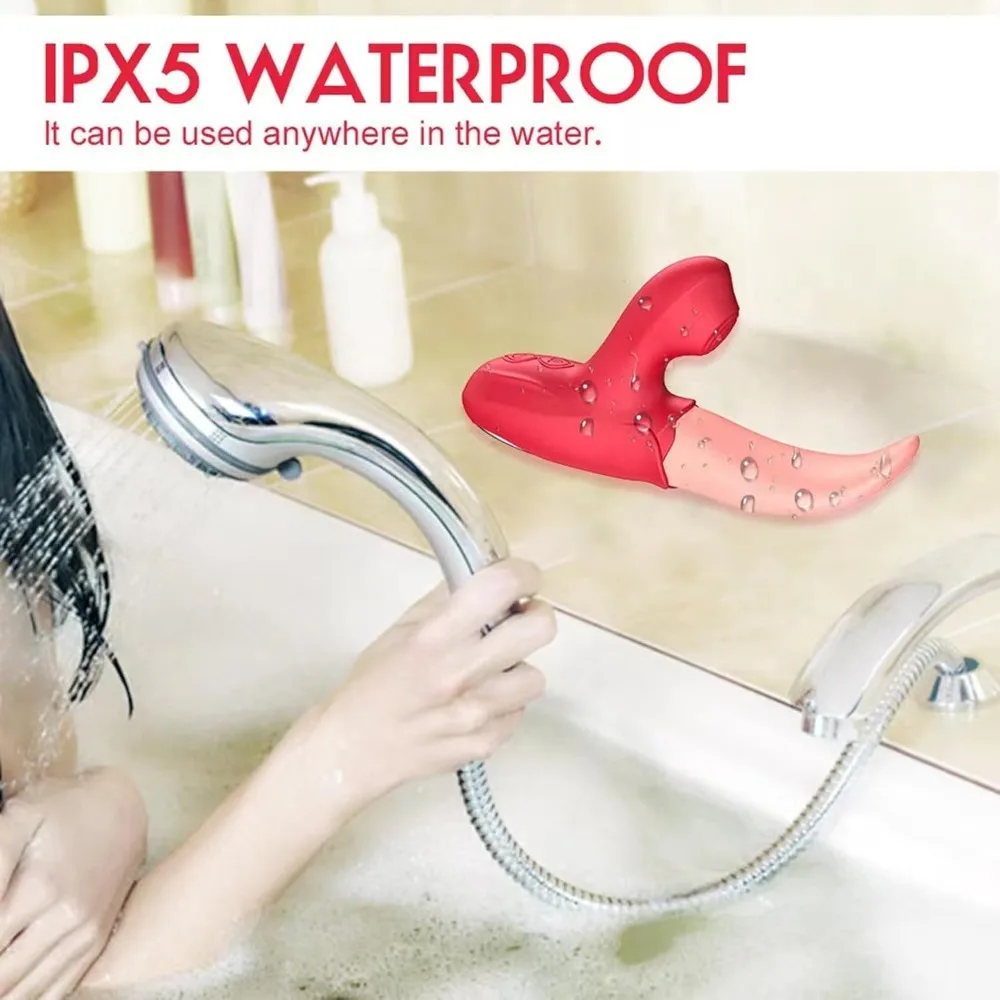 مص قوي G-بقعة هزاز سوينغ اللسان لعق تحفيز البظر الحلمات مدلك الإناث الكبار السلع لعبة الجنس للنساء #5