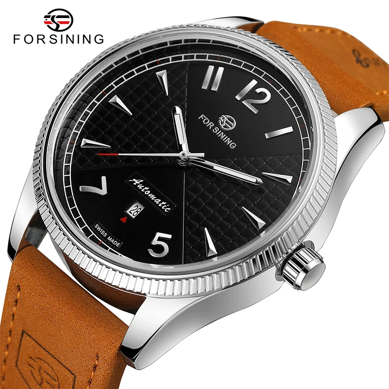 

Forsining Brand New Automatic Mechanical Men Watch Waterproof Luminous Hands Mens Watches Date Display Relojes Hombre Man Watch