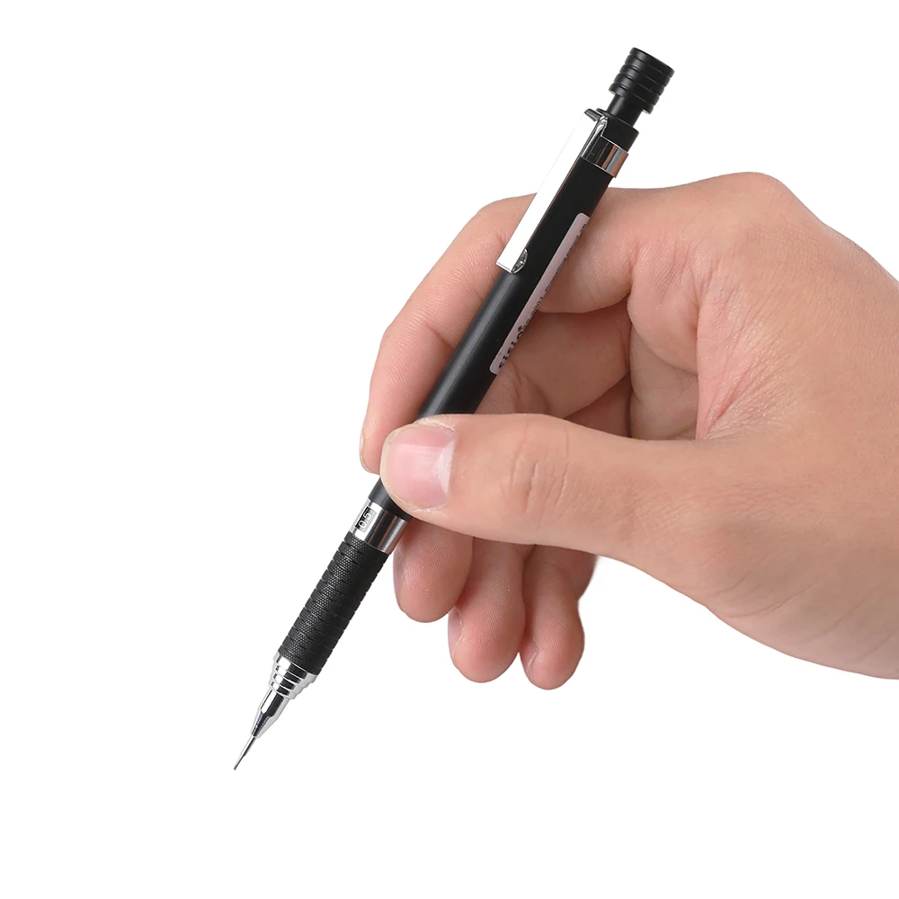 2Pcs/Set 0.5/0.7mm Semimetal Mechanical Pencil Smooth Writing Drawing Automatic Pencil Office School Stationery Supplies