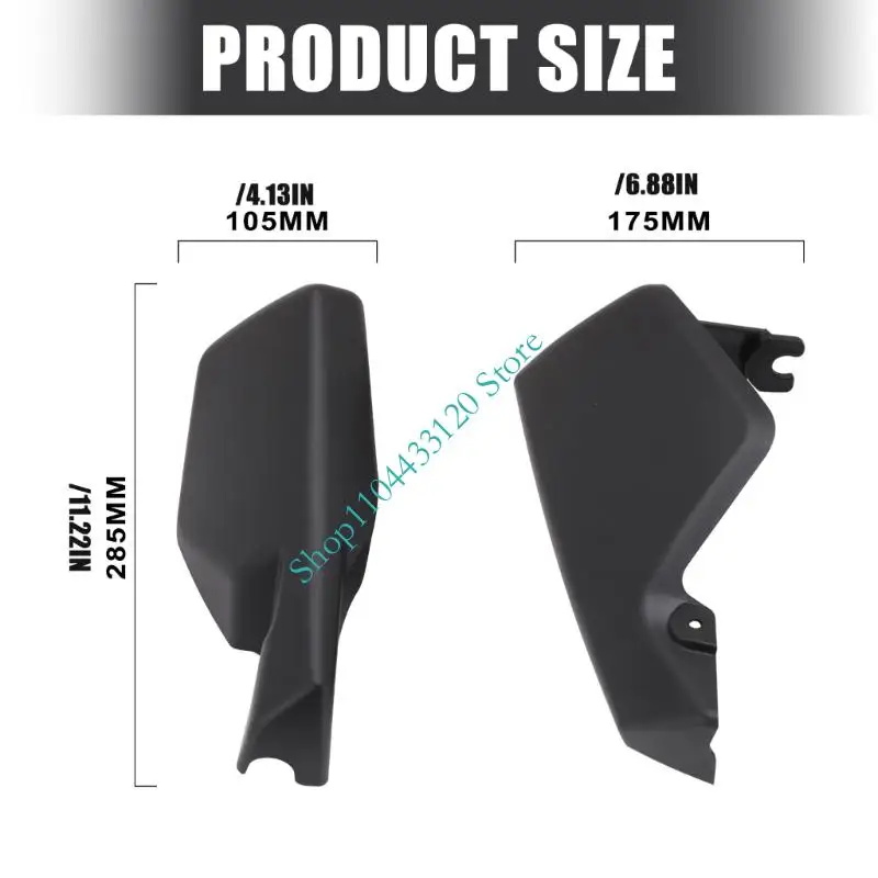 0XXD Motorcycle Hand Guards Windproof Anti Skid PP Aluminum Iron Construction Quick Installation No Tools Needed