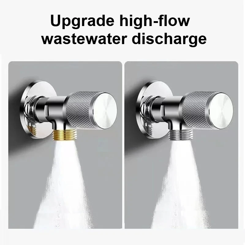 G1/2 النحاس صمام زاوية صمام وقف المياه الحمام صنبور وقف صمام بالوعة المطبخ حوض مثلث صمام منظم ضغط المياه