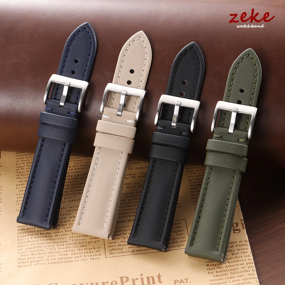 Premium Sailcloth Watch Band for Blancpain Straps 18mm 19mm 21mm 20mm 22mm Waterproof Canvas Nylon Quick Release Bracelet Belt image 4