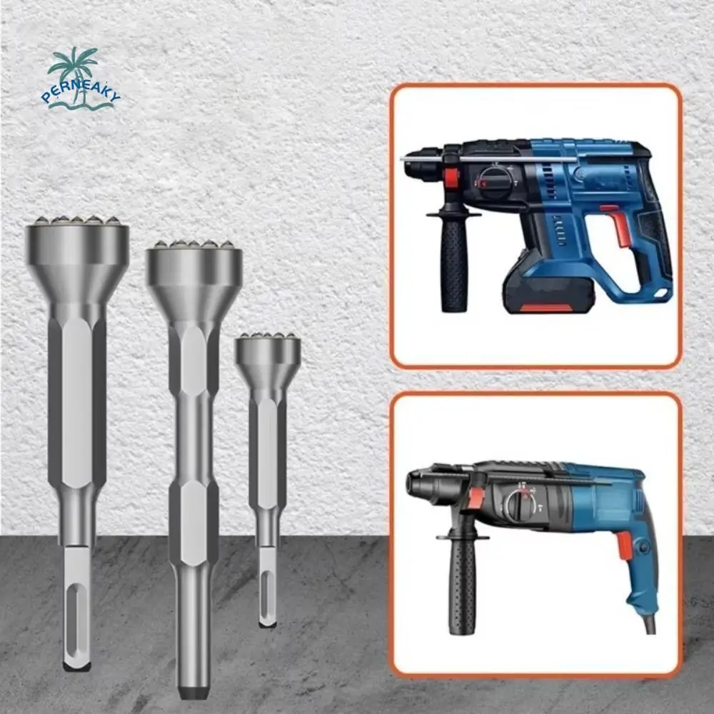 

Alloy Head Bushing Bit Round Square HexagonTips Multifunctional Breaker Bushing Hammer Head Surface Roughening