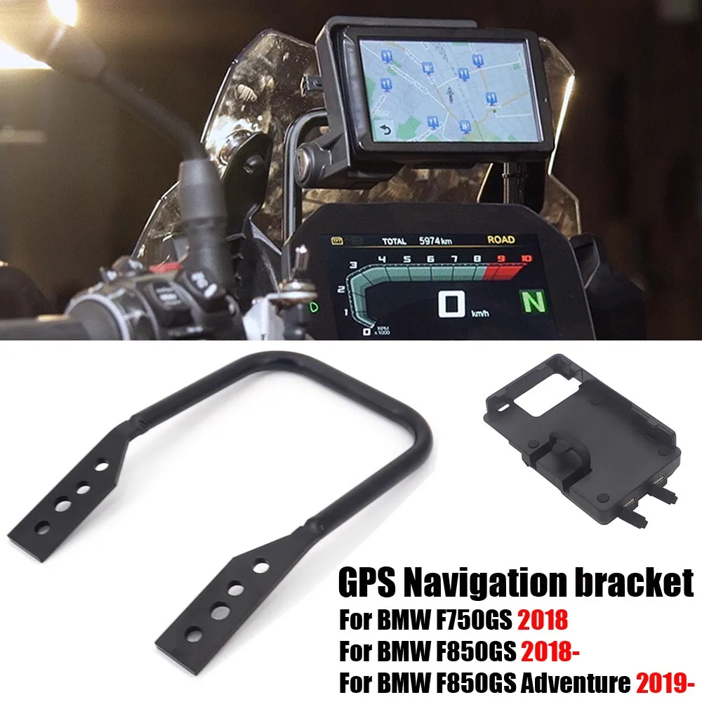 New F750GS F850GS ADVENTURE ADV Stand Holder Phone Mobile Phone GPS Plate Bracket For BMW F 750 GS F 750GS F850 GS 2018 - 2022