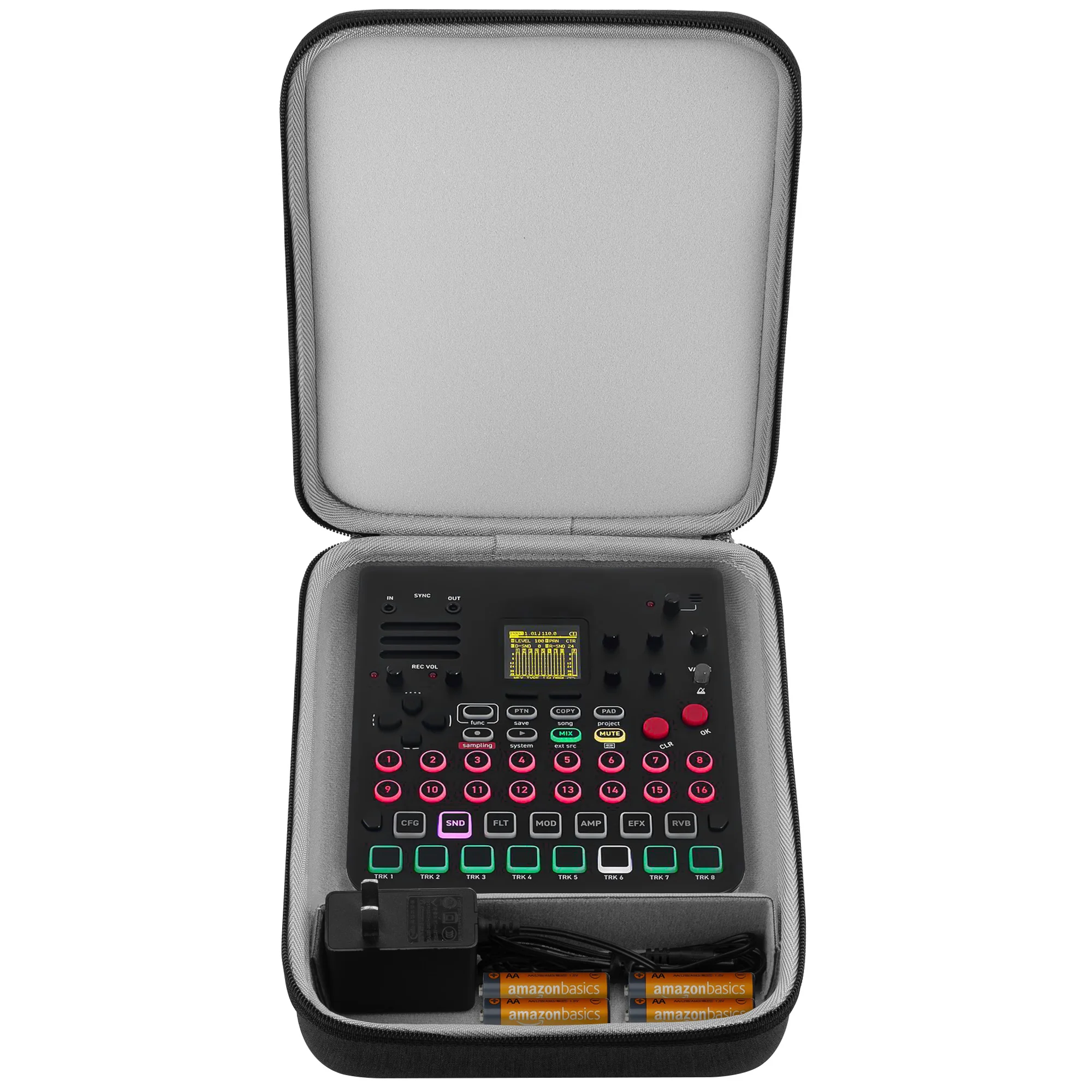 

Чехол для переноски аудиоинтерфейса Geekria, совместимый с SONICWARE Lofi-12 XT / Limited Retro Color / CyDrums / SmplTrek