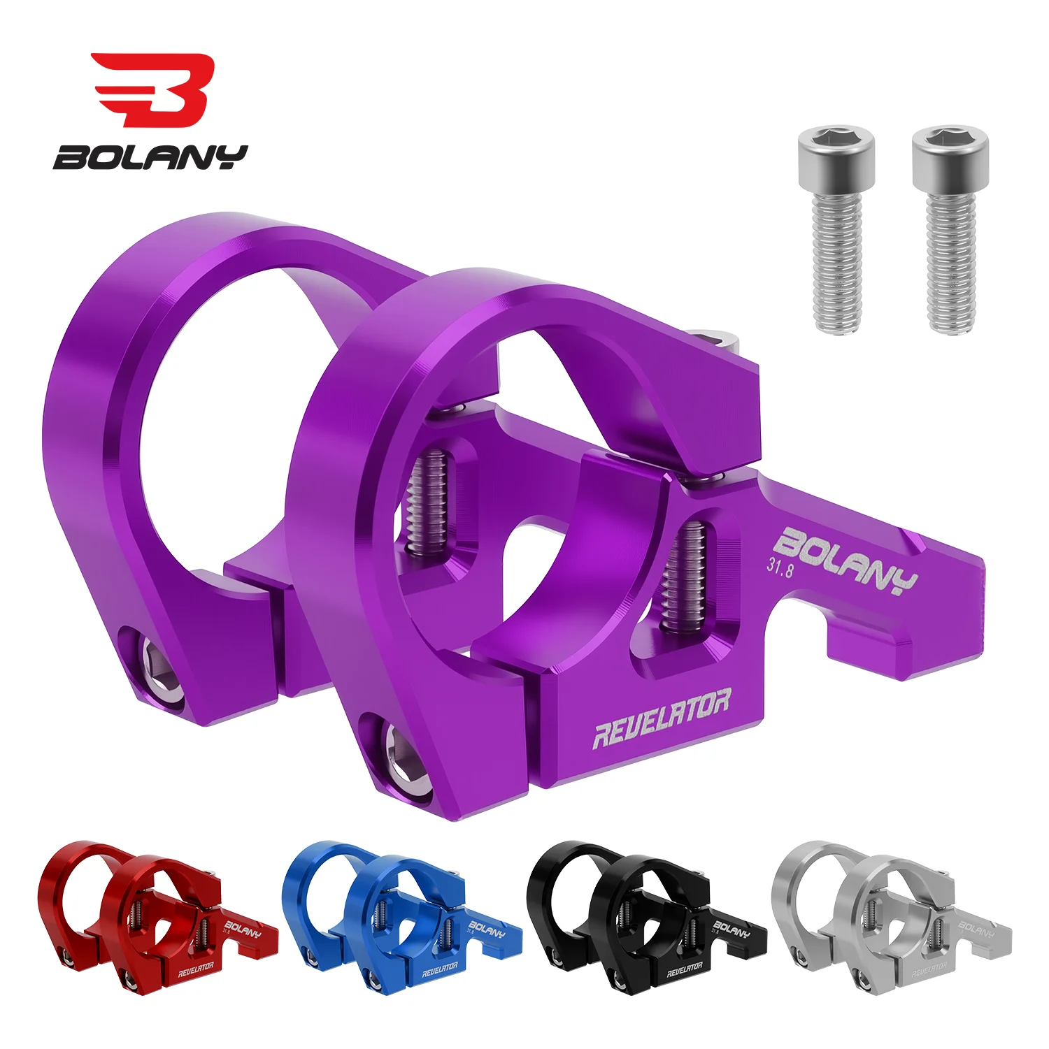 BOLANY 31.8mm DIRECT MOUNT Stem Ultralight Aluminum Alloy Downhill Bicycle Stem CNC MTB Accessories for Double Shoulder Fork