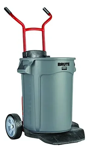 Imagem -03 - Rubbermaid Brute Construção e Paisagem Dolly Red Heavy Duty Dolly com Rodas Produtos Comerciais 250-pound Capacidade