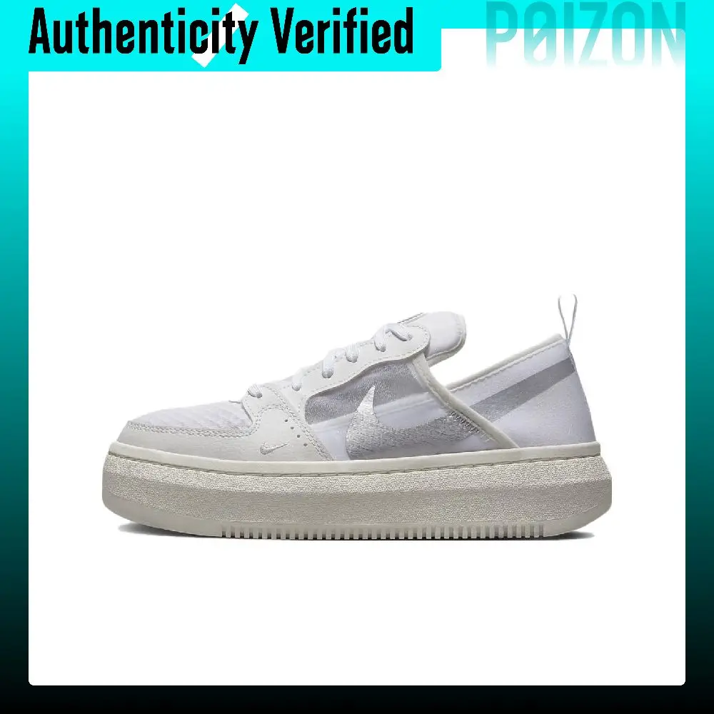 Nike Court Vision 1 Skate Shoes Women's Low-top White/Gray CW6536-102