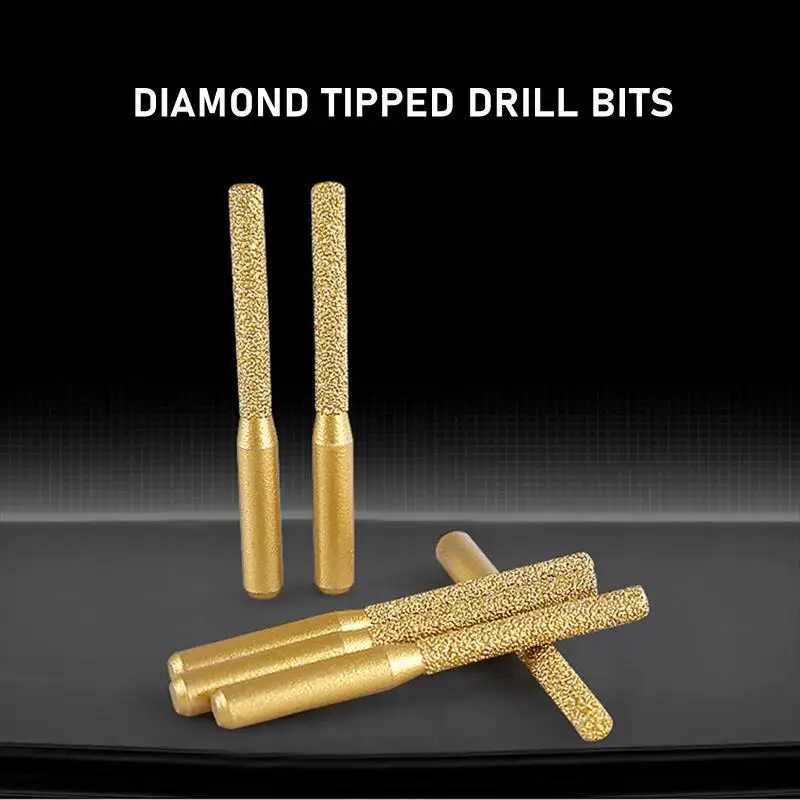 5 Stück 5mm Durchmesser Diamant-Gelötete Kernbohrer für Marmor, Glas, Granit, Quarz, Porzellanfliesen, Lochschneider, Sägewerkzeuge, Zubehör – Detail 4