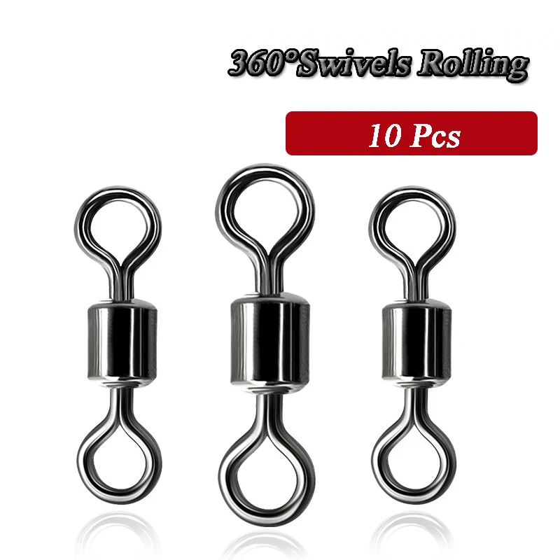 

20Pcs/Bags Bearing Rolling Connector Rotate Barrel Swivel Tackle Box Lure Line Connect Tool Set Fishing Accessories