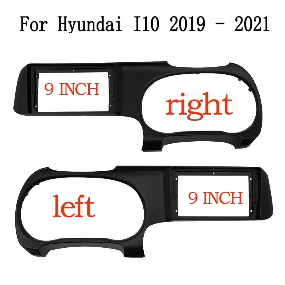 

9" 2Din Car Radio Fascia Frame for HYUNDAI I10 2019 2020 2021 2022 Car DVD Panel Dash Kit Installation Frame Trim Bezel Fascias